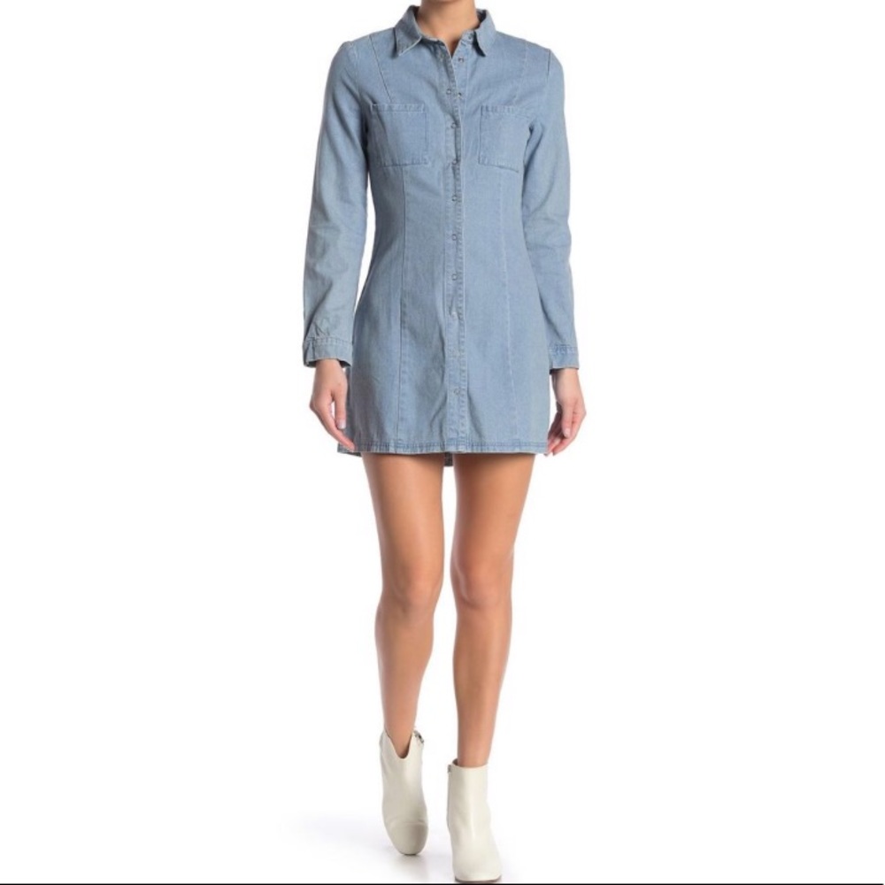 3 for $25 NWT Long Sleeve Button-up Denim Dress